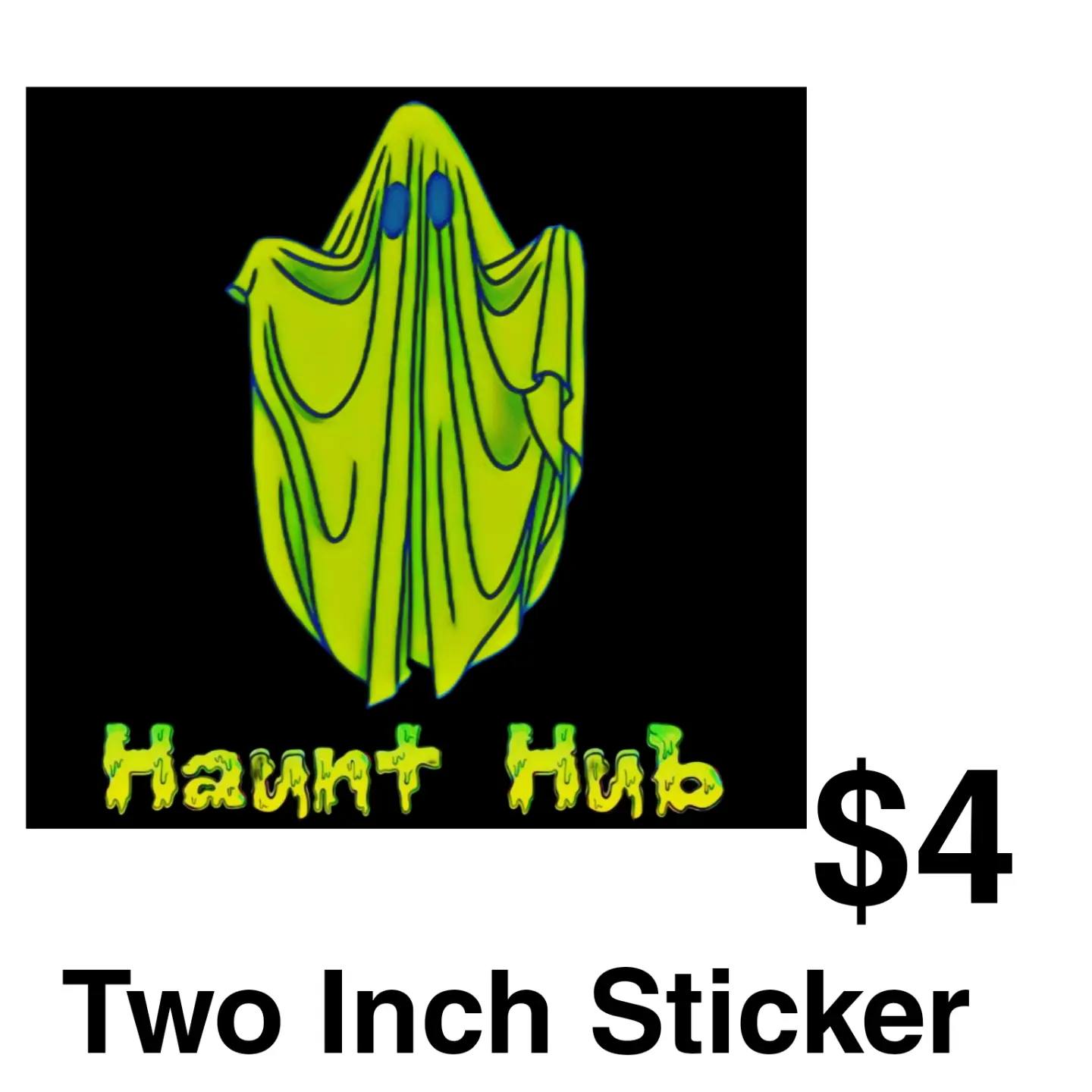 Green Ghost Sticker