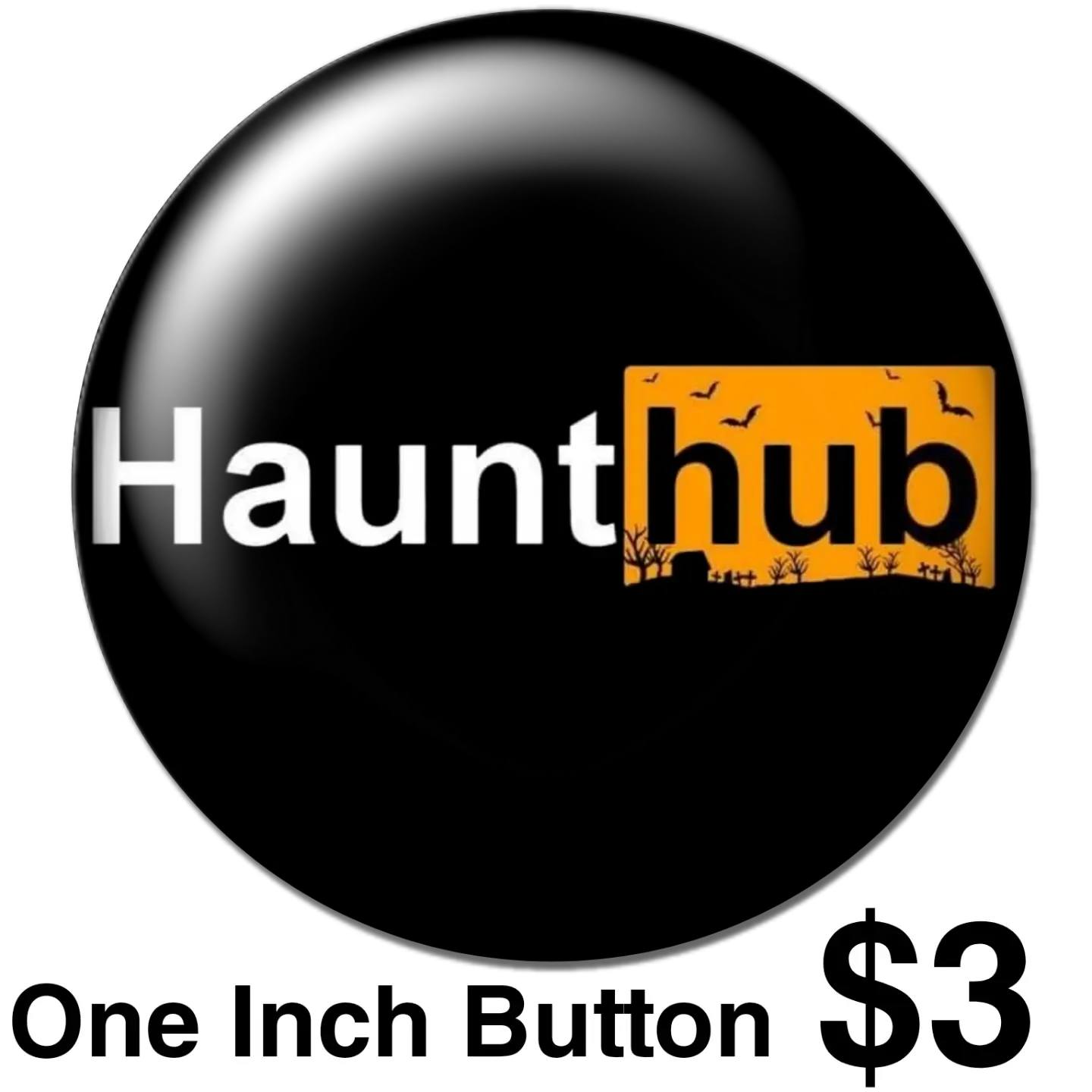 Classic Haunthub Button - 1 inch